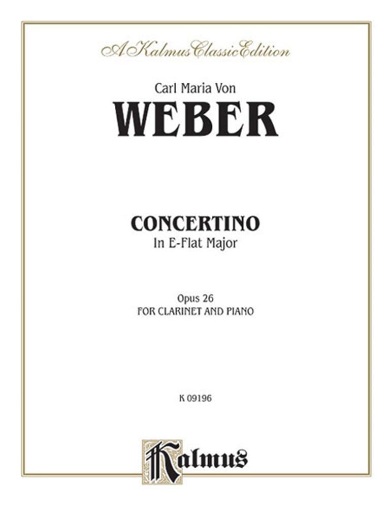Concertino for Clarinet in A-Flat Major, Op. 26